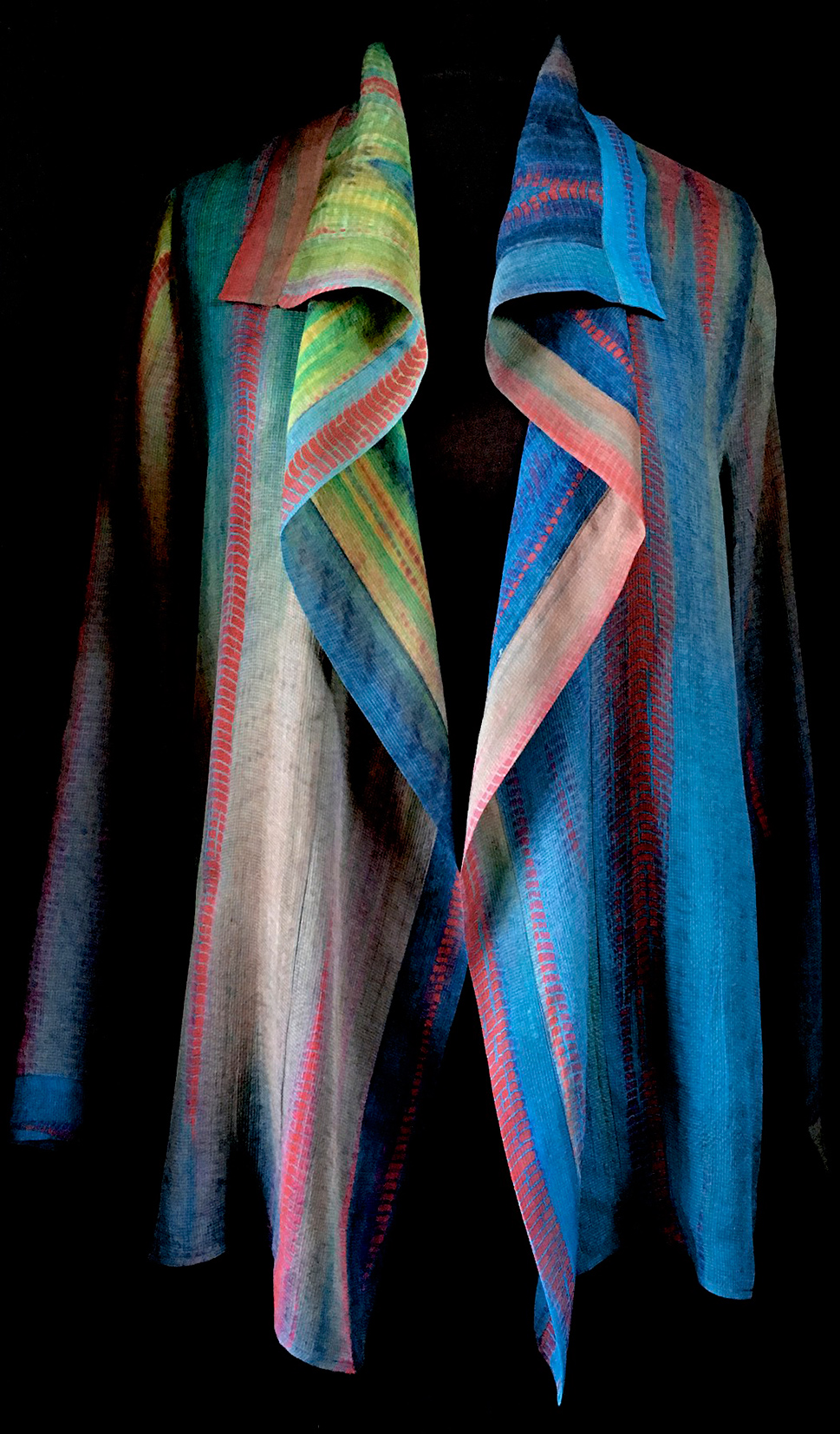 Curtain Call - Doshi Current Line of Hand-dyed Shibori Jackets